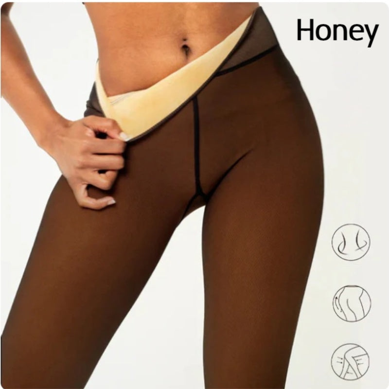 FIVVRA™ Fleece Sheer Tights